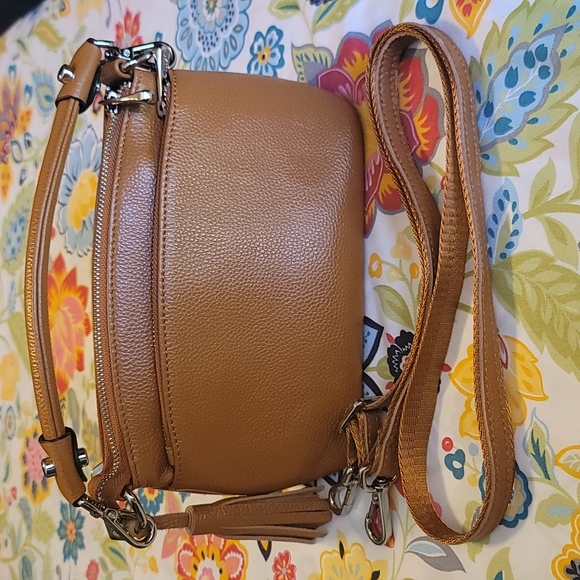 S-Zone Handbags - S-Zone Small Genuine Leather Shoulder Bag Crossbody Purse